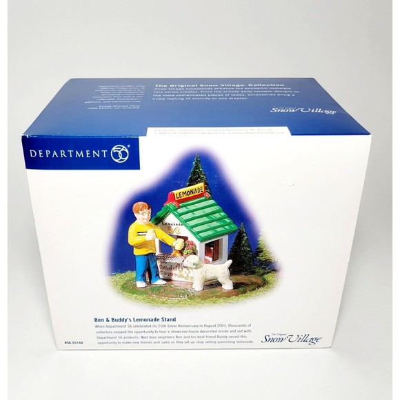 Department 56 Other - Department 56 Snow Village Ben & Buddy's Lemonade Stand #56.55144 Retired NEW!